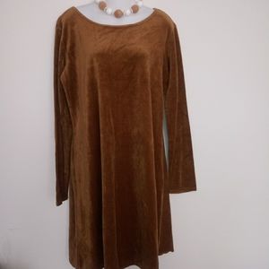Basic Threads Santa Monica Velvet pullover dress